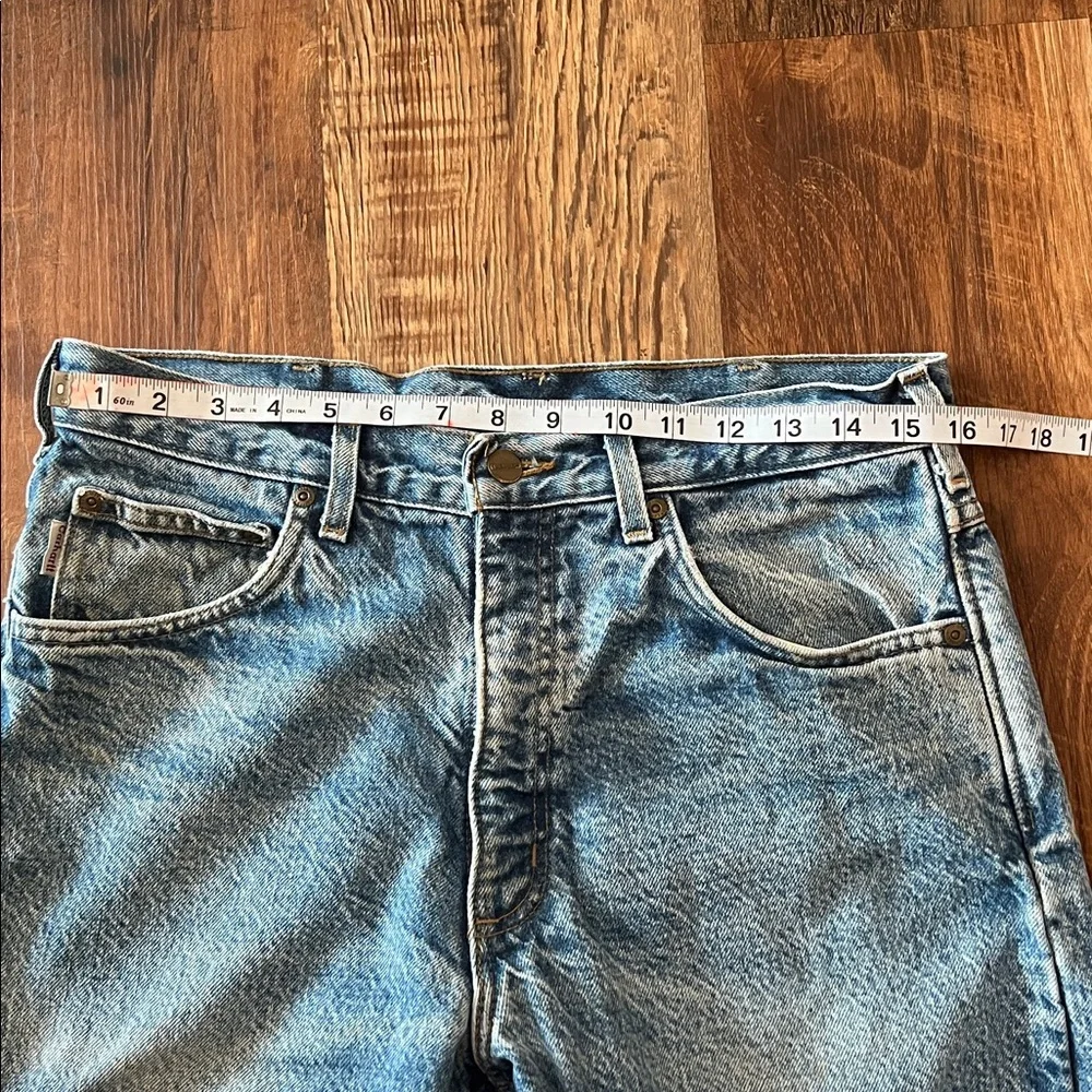 Distressed VTG Carhartt Men's Relaxed Fit Flannel Lined Blue Jeans